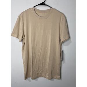 New Boody Men's Crew Neck T-Shirt, Stone Size Small